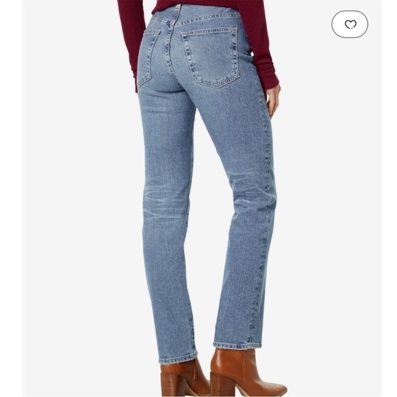 AG Adriano Goldschmied Saige High Rise Straight Leg Jean Medium Wash Sz 31 NEW - Picture 15 of 15